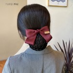 头花女职业护士发网空姐盘发网兜银行美容师酒店前台工作头饰发饰