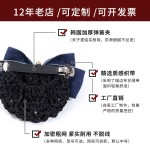 护士头花女职业发网盘头发银行空姐网兜服务员蓝色头饰发饰2025新
