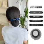 护士头花发兜职业上班高级感银行网红新款盘头发工作发网发夹发饰