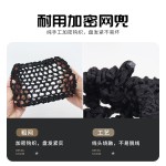 护士头花发兜职业上班高级感银行网红新款盘头发工作发网发夹发饰