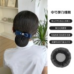 护士头花发兜职业上班高级感银行网红新款盘头发工作发网发夹发饰