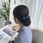 护士头花发兜职业上班高级感银行网红新款盘头发工作发网发夹发饰