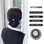 头花女网兜护士职业发网空姐银行高级感盘头发头饰2025年新款发饰