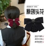 头花女网兜护士职业发网空姐银行高级感盘头发头饰2025年新款发饰
