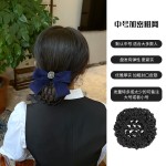 头花女网兜护士职业发网空姐银行高级感盘头发头饰2025年新款发饰