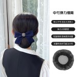 头花女网兜护士职业发网空姐银行高级感盘头发头饰2025年新款发饰