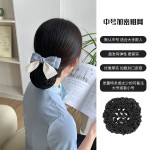 发网女盘头发护士头花职业空姐酒店银行工作网兜头饰发饰2025年新