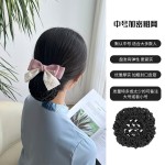 发网女盘头发护士头花职业空姐酒店银行工作网兜头饰发饰2025年新