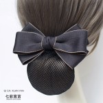 头花2025年新款女职业网兜护士空姐上班发网银行工作头饰发饰发夹