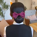 头花2025年新款女职业网兜护士空姐上班发网银行工作头饰发饰发夹