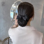头花2025年新款女职业网兜护士空姐上班发网银行工作头饰发饰发夹