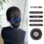头花2025年新款女职业网兜护士空姐上班发网银行工作头饰发饰发夹