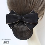 头花2025年新款女职业网兜护士空姐上班发网银行工作头饰发饰发夹