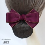 头花2025年新款女职业网兜护士空姐上班发网银行工作头饰发饰发夹