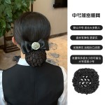 护士头花女网兜职业发网空姐服务员盘头发工作头饰发饰2025年新款