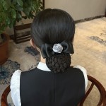 护士头花女网兜职业发网空姐服务员盘头发工作头饰发饰2025年新款
