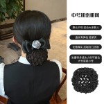 护士头花女网兜职业发网空姐服务员盘头发工作头饰发饰2025年新款