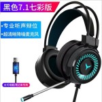柏战G60游戏头戴式耳机电竞7.1USB吃鸡耳机电脑笔记本耳麦跨境