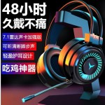 柏战G60游戏头戴式耳机电竞7.1USB吃鸡耳机电脑笔记本耳麦跨境