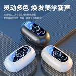 跨境新款私模传导蓝牙耳机不入耳夹式运动数显超长续航无线耳机