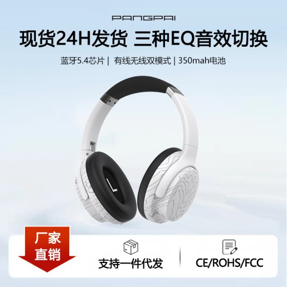 跨境热销头戴式耳机无线蓝牙大包耳罩多EQ音效长续航源头工厂现货