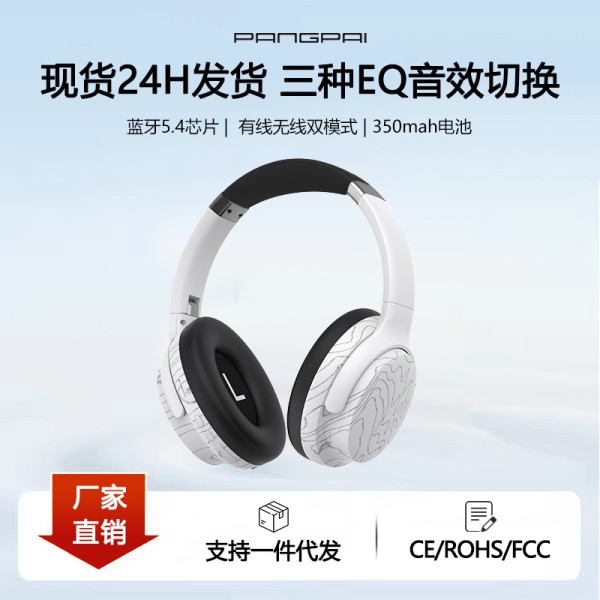 跨境热销头戴式耳机无线蓝牙大包耳罩多EQ音效长续航源头工厂现货