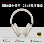 P859真ANC主动降噪头戴式无线蓝牙耳机超长续航旋钮键工厂批发5.4 （含认证）