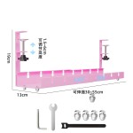 桌下理线架桌面路由器放置架插排收纳盒桌底绕线器免打孔伸缩过线