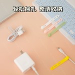 90mm硅胶扎带束线捆绑整理绳理线器绕线自扣封袋收纳电源线绑带