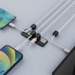 磁吸胶贴理线器数据线绕线器鼠标线固线器