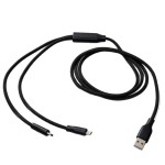 电竞一拖二数据线游戏键盘数据线8k数据线USB HUB集线器