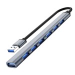 二拖八usb扩展器高速hub集线器7口拓展坞分线器多功能电脑扩展坞