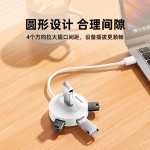 山泽usb插头多口分线器延长拓展坞hub集线器桌面笔记本台式电脑多