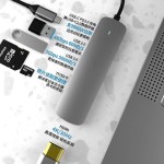 Type-c六合一usbhub3.0分线器带PD100W充电和多功能扩展器拓展坞
