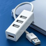 源头厂家分线器集线器2.0扩展器一拖四口4口超薄Type-C3.0USB HUB