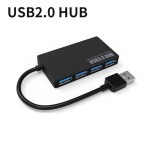 源头厂家分线器集线器2.0扩展器一拖四口4口超薄Type-C3.0USB HUB