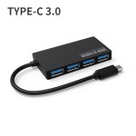源头厂家分线器集线器2.0扩展器一拖四口4口超薄Type-C3.0USB HUB