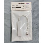 免驱Type-C百兆网卡USB2.0HUB type-c转RJ45网口 2.0百兆网卡+hub