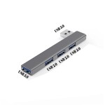 直角铝合金 type c分线器笔记本电脑3.0 usb hub扩展器四口集线器