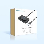 跨境usb3.0高速集线器hub一拖四4口笔记本硬盘扩展坞usb分线器