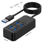 跨境一拖四typec分线器DC供电hub3.0笔记本平板电脑转接usb集线器