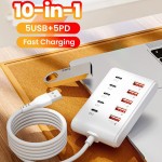 跨境10合1拓展坞type-c多口转换器分线器扩展坞一拖十usb转换头