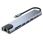 usb拓展坞插头多口转网口3.0扩展坞一分二hub转接器typec供电