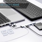 TYPE-C转USB3.0双口高速集线器笔记本电脑拓展坞多接口hub分线器