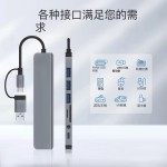 TYPE-C转USB3.0双口高速集线器笔记本电脑拓展坞多接口hub分线器