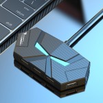 新品七彩氛围灯HUB4口7口3.02.0高速分线器扩展笔记本电脑