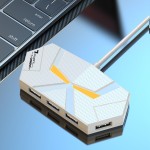 新品七彩氛围灯HUB4口7口3.02.0高速分线器扩展笔记本电脑