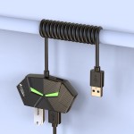 新品七彩氛围灯HUB4口7口3.02.0高速分线器扩展笔记本电脑