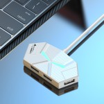 新品七彩氛围灯HUB4口7口3.02.0高速分线器扩展笔记本电脑