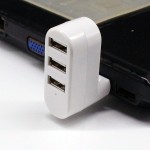 现货 旋转迷你USB 2.0 HUB 3口集线器笔记本电脑usb2.0扩展分线器